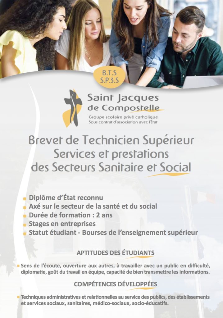 Bts Services Et Prestations Des Secteurs Sanitaire Et Social Groupe Scolaire Saint Jacques De Compostelle De Dax
