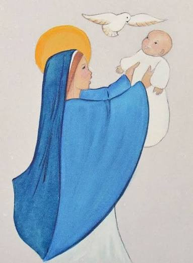 Très Saint Vierge Marie prie pour nos familles et nos enfants, intercède pour la conversion des pécheurs Maman Marie veille sur les enfants et illumine leur vie